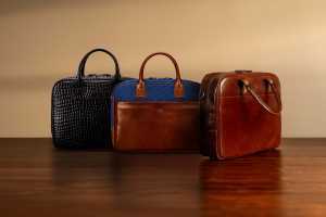 Maxwell-Scott&rsquo;s Italian-crafted The Calvino leather laptop bag