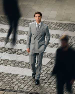 Model wearing Lanieri suit