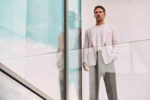 Model wearing Boglioli