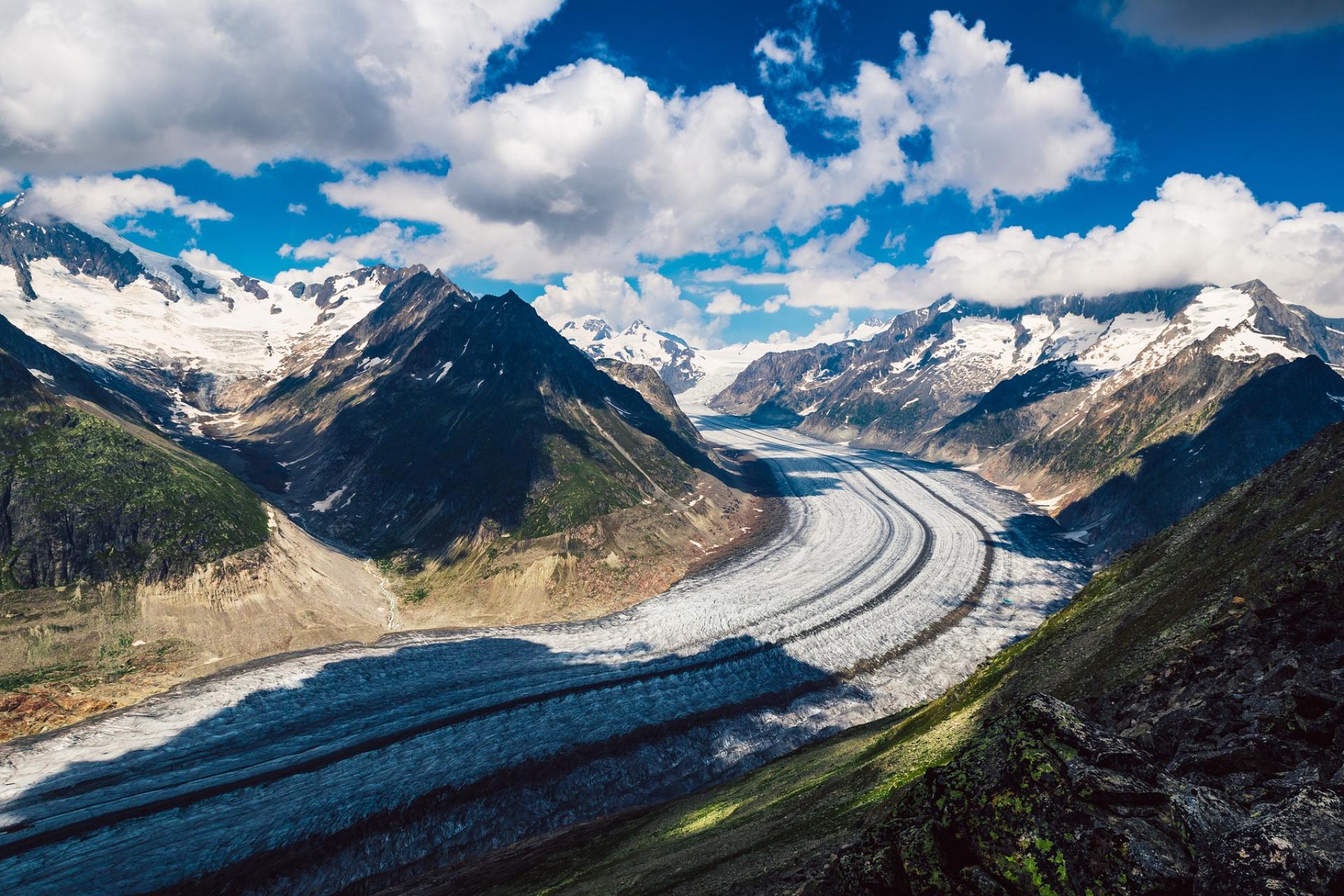 Glacier in the alps