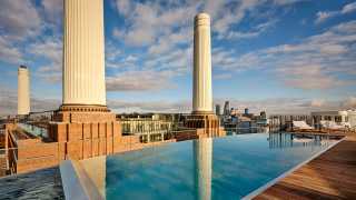 Rooftop pool at art'otel London Battersea Power Station