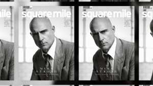 Square Mile - issue 210 - cover star Mark Strong photographed by Lee Malone