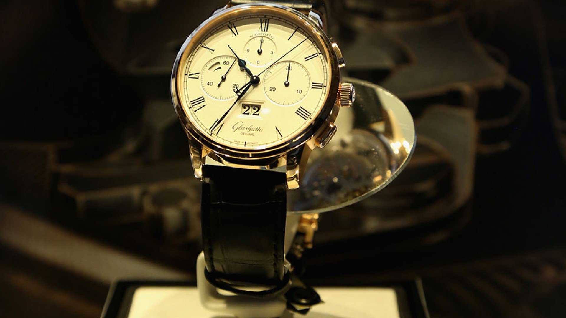 Exhibition German Watchmaking Art since 1845 by Glashütte Original