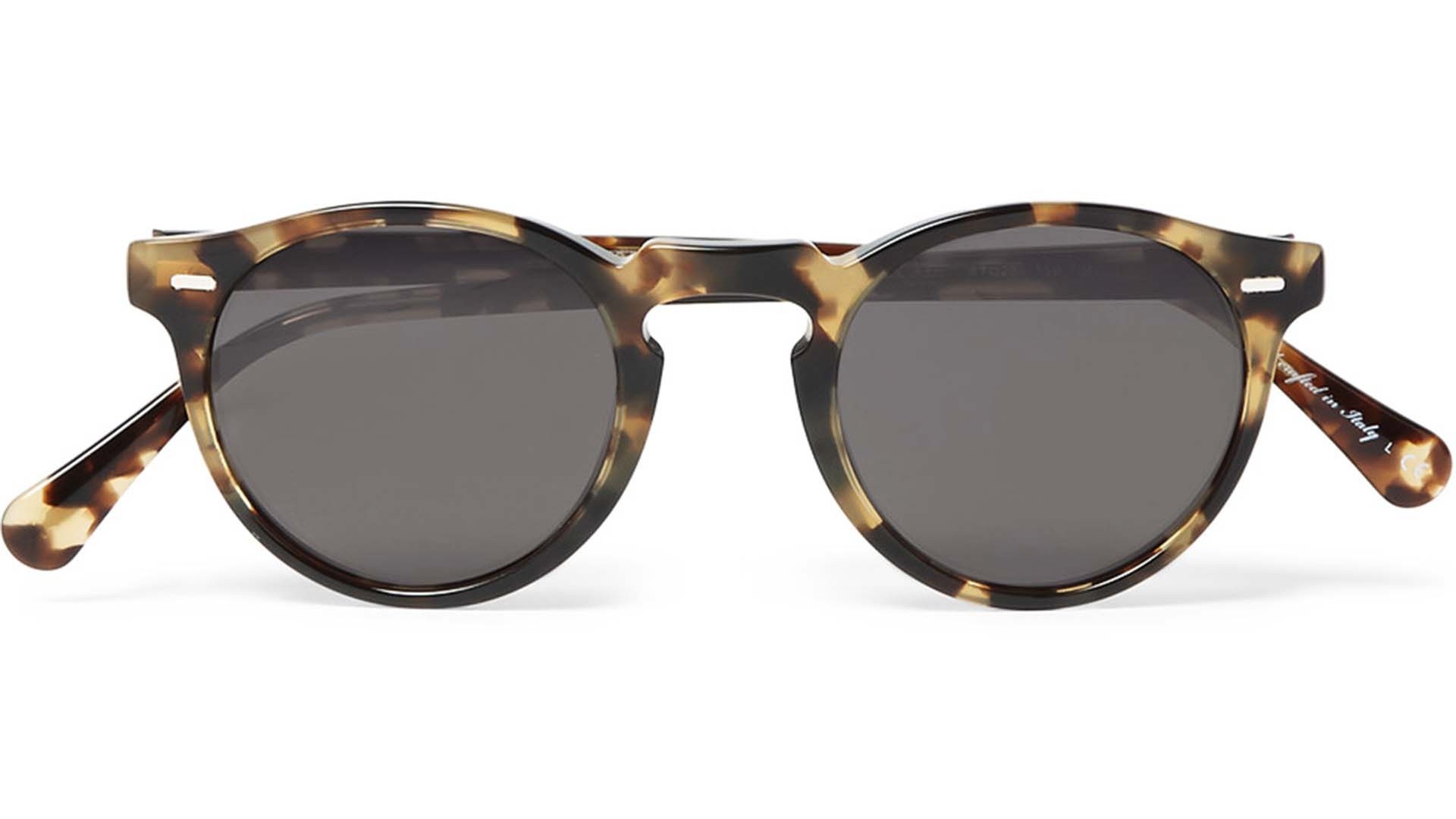 Oliver Peoples: Gregory Peck Round-Frame Tortoiseshell Acetate Sunglasses Oliver Peoples: Gregory Peck Round-Frame Tortoiseshell Acetate Sunglasses