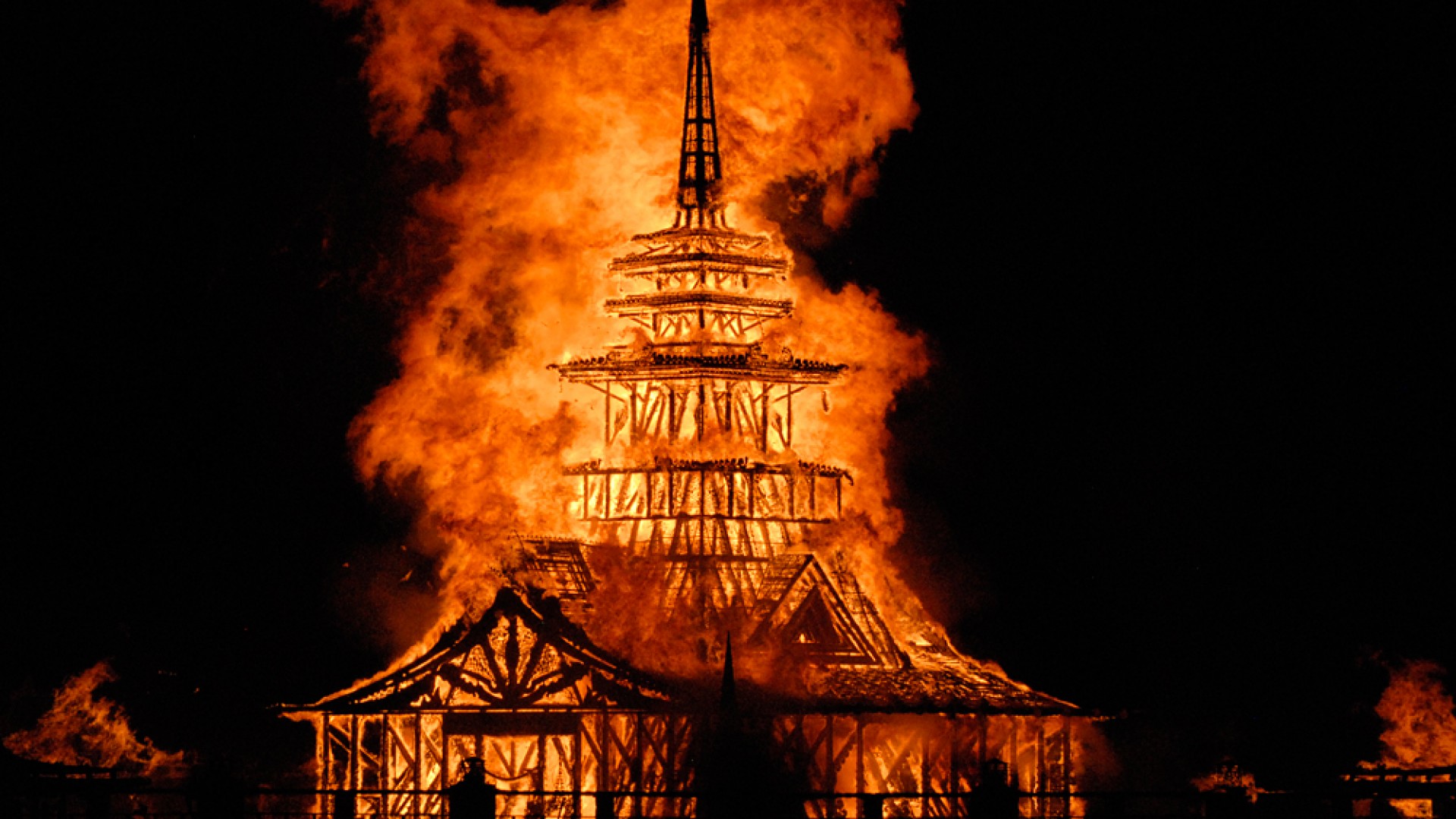 Burning man 2012 the Temple of Juno.