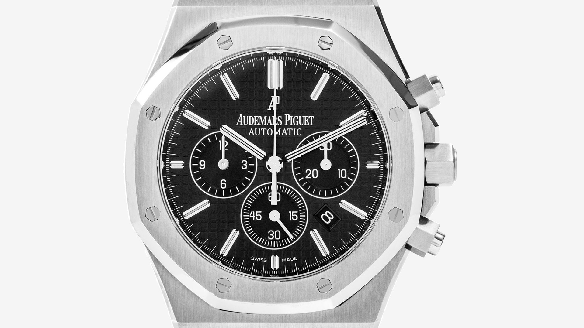 Audemars Piguet Royal Oak Chronograph in stainless steel with black dial Audemars Piguet Royal Oak Chronograph in stainless steel with black dial