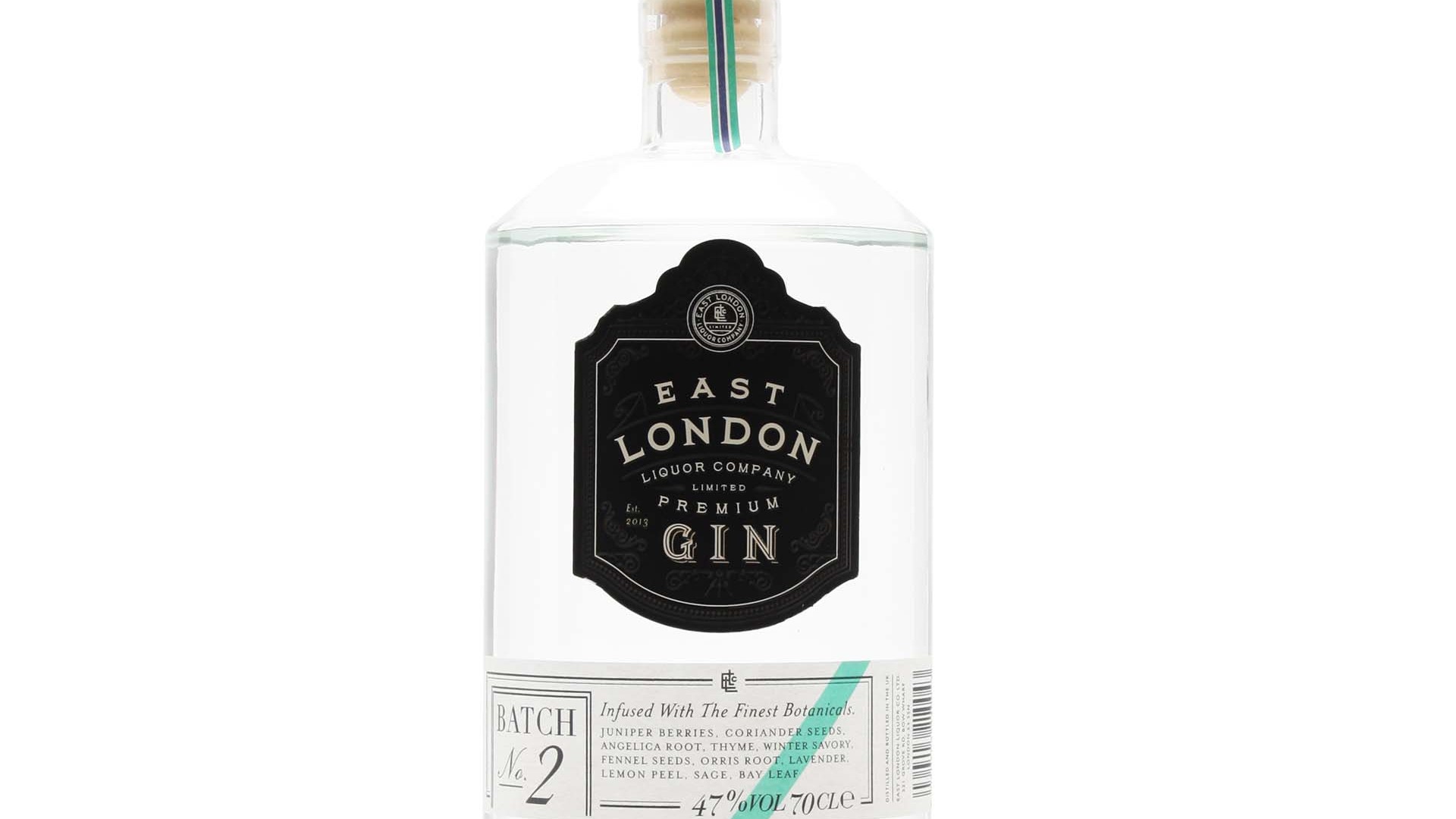 East London Liquor Company Premium Gin Batch No.2 East London Liquor Company Premium Gin Batch No.2