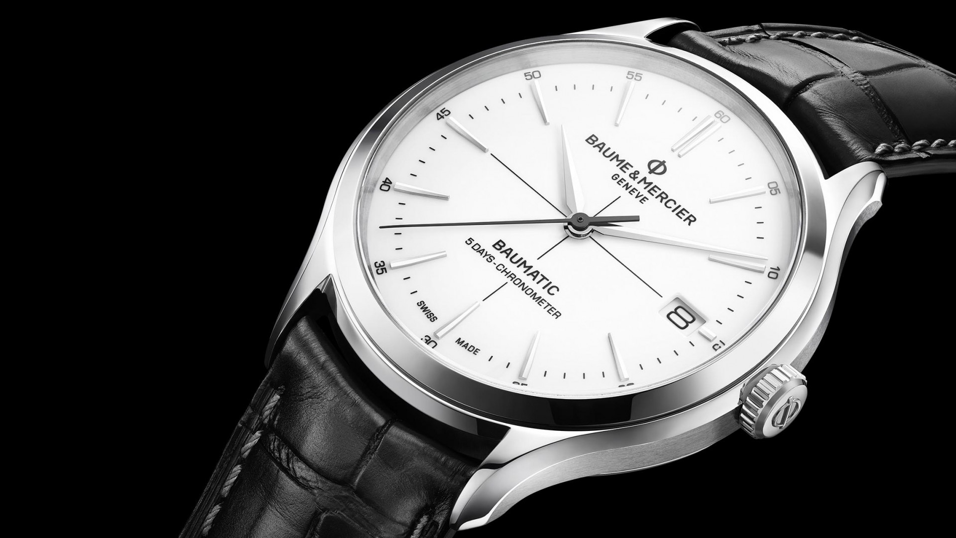 Baume et Mercier Clifton Baumatic five-day chronometer watch, SIHH 2018 Baume et Mercier Clifton Baumatic five-day chronometer watch, SIHH 2018