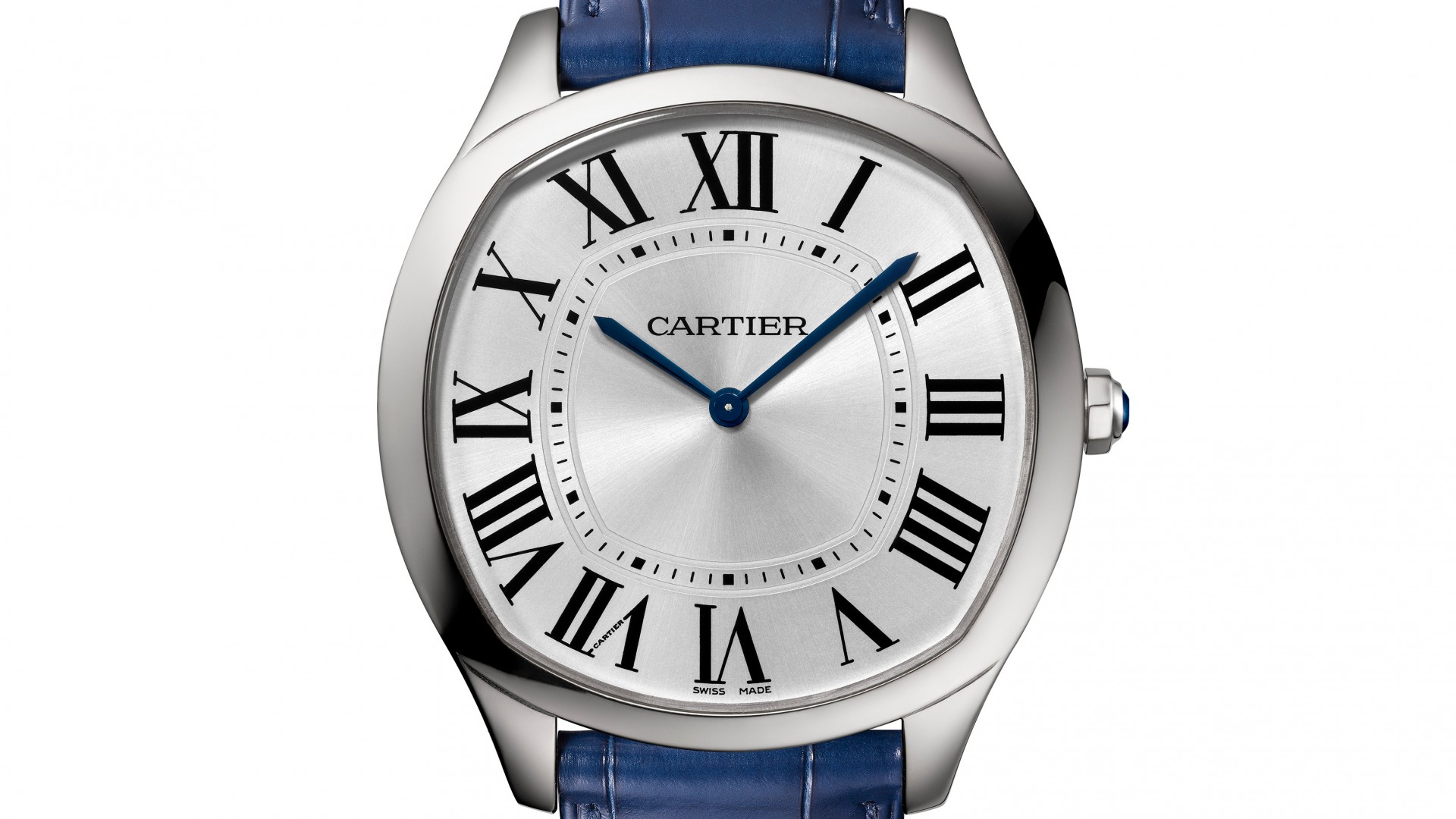 Cartier Drive de Cartier Extra Flat steel watch, SIHH 2018 Cartier Drive de Cartier Extra Flat steel watch, SIHH 2018