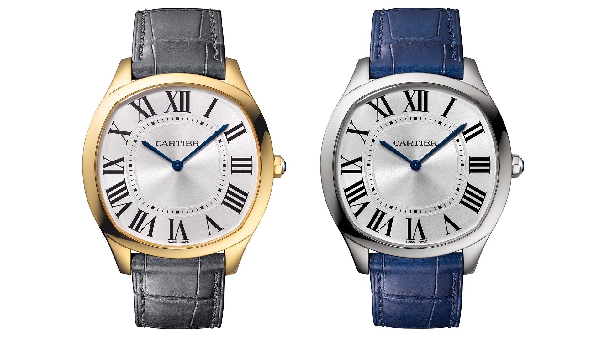 Cartier Drive de Cartier Extra Flat steel watch, SIHH 2018 Cartier Drive de Cartier Extra Flat steel watch, SIHH 2018