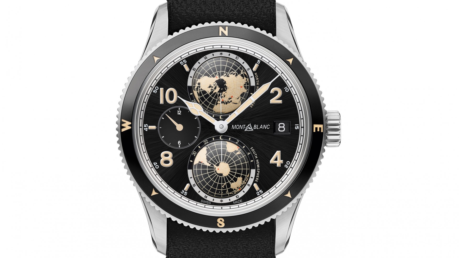 Montblanc 1858 Geosphere dual-time watch, SIHH 2018 Montblanc 1858 Geosphere dual-time watch, SIHH 2018