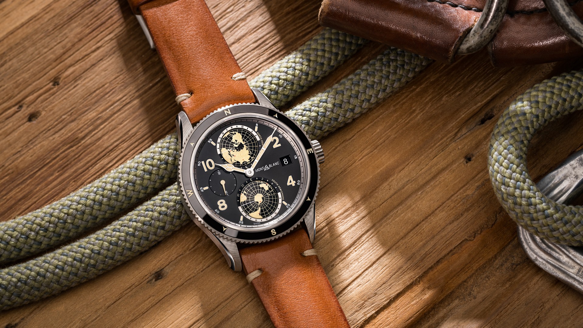 Montblanc 1858 Geosphere dual-time watch, SIHH 2018 Montblanc 1858 Geosphere dual-time watch, SIHH 2018