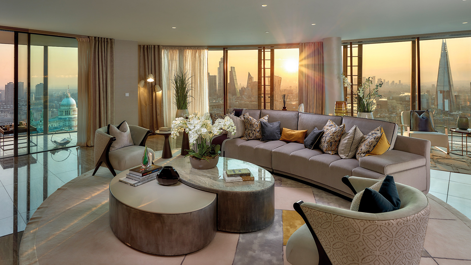 Illustration of Penthouse Apartment With Built-In Art Storage