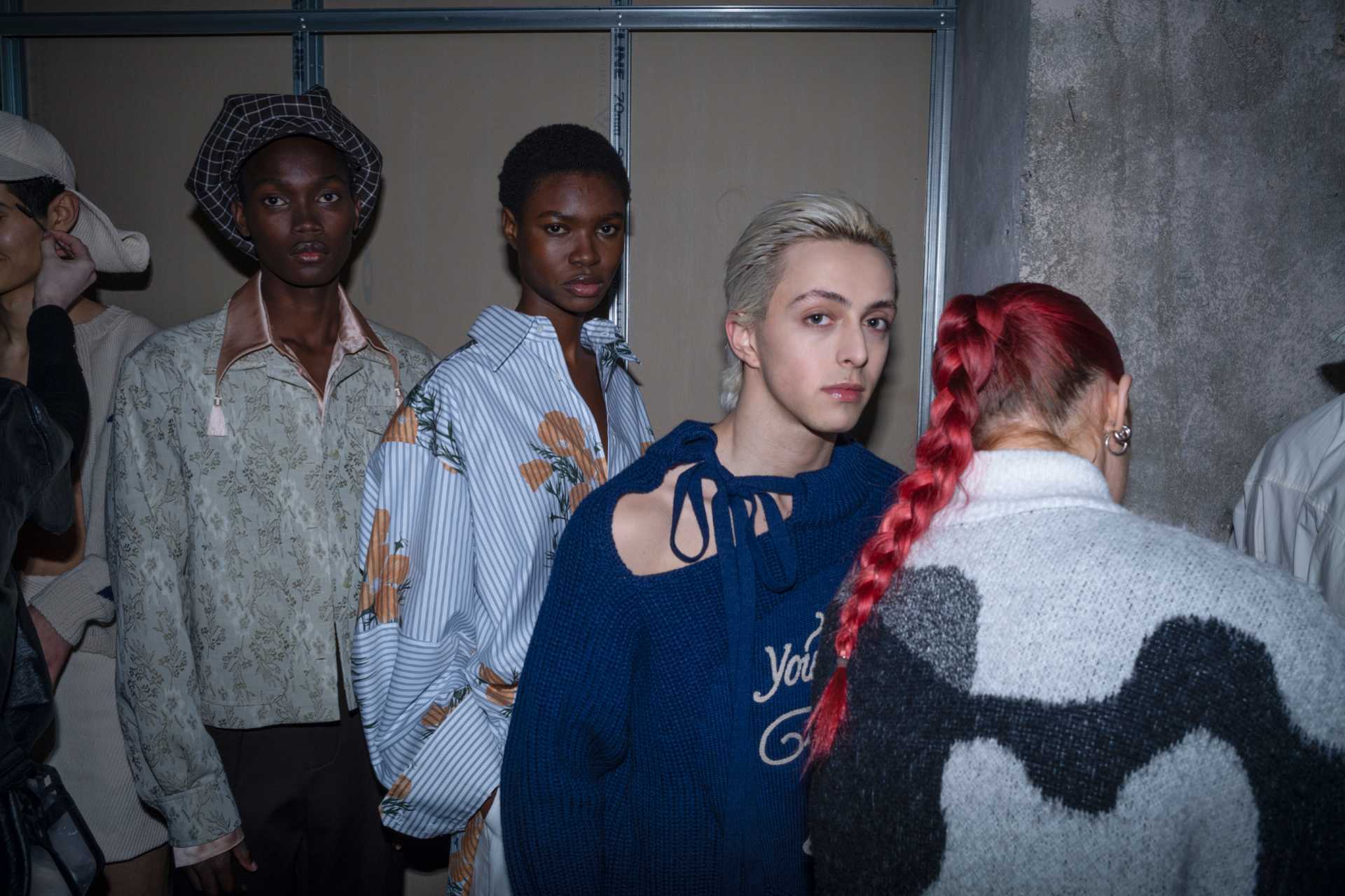 Backstage at the SS Daley fashion show