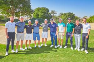 Members of the AP Golf Dream Team at the Golf Invitational Dubai 2021.