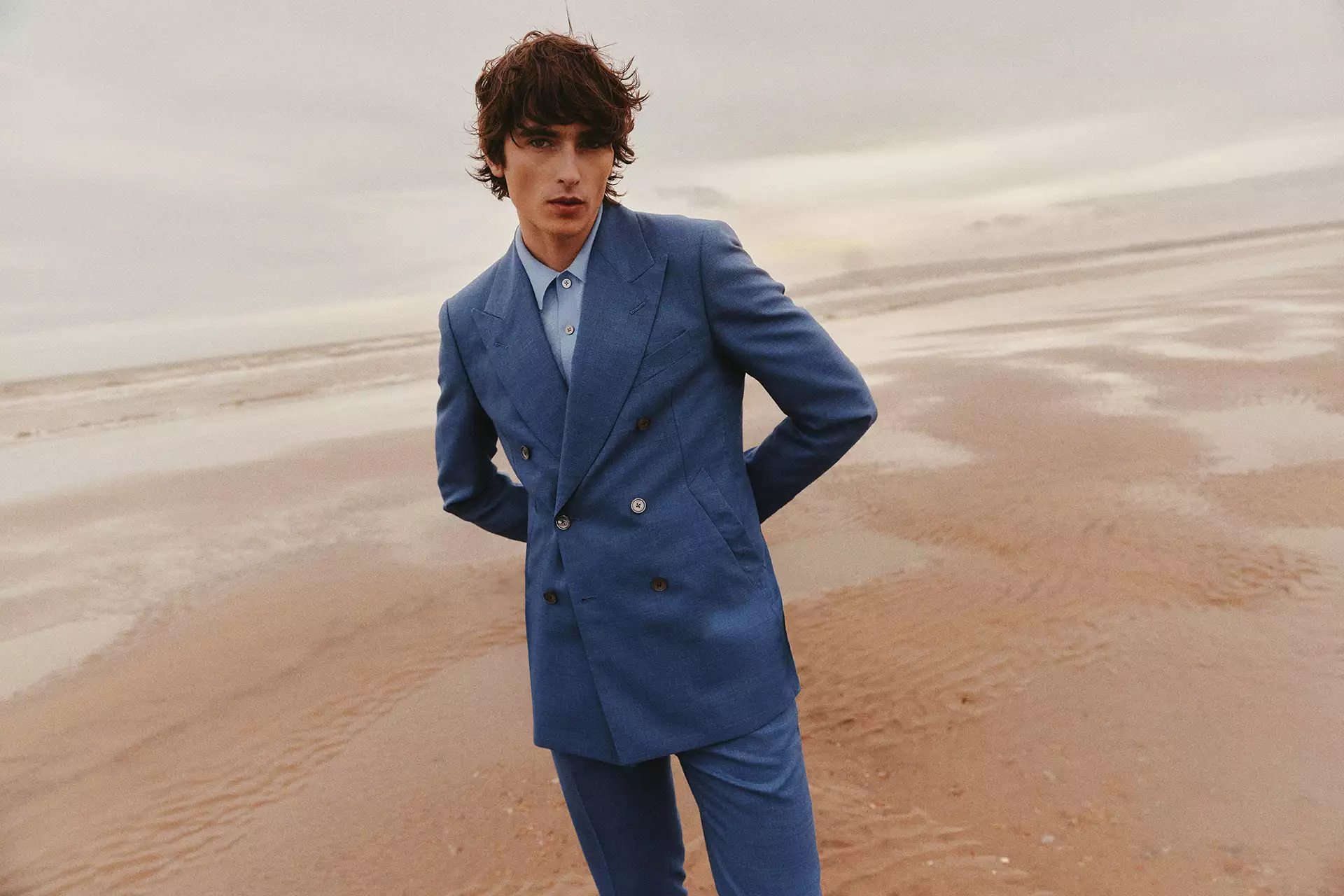 deres 11th collection linen jacket sand