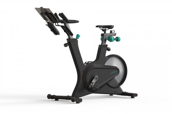 Apex exercise bike in black.