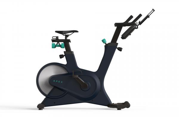 Apex exercise bike in navy.