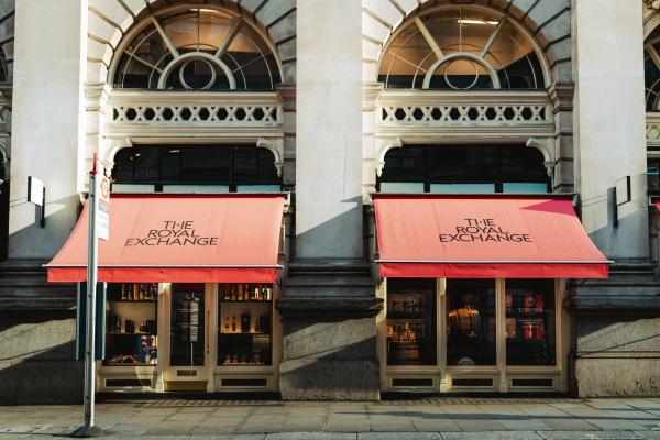 Tomoka whisky store in The Royal Exchange