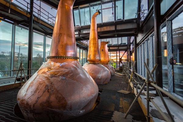 Rosebank distillery stills