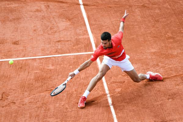 Novak Djokovic at Roland-Garros tennis tournament 2022