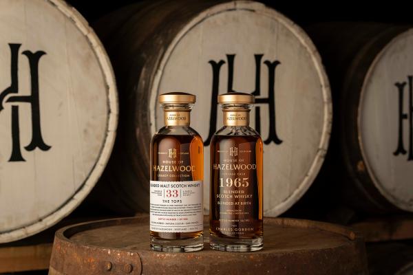 House of Hazelwood whisky bottles