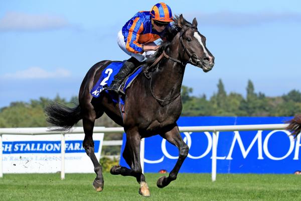 Auguste Rodin ridden by Ryan Moore wins the KPMG Champions Juvenile Stakes during day one of the Longines Irish Champions Weekend at Leopardstown Racecourse in Dublin, Ireland.