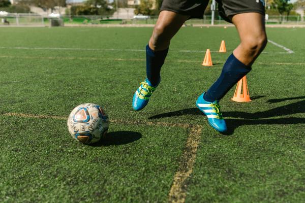 Man playing football