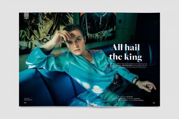 Tom Glynn-Carney photographed by Lee Malone for Square Mile