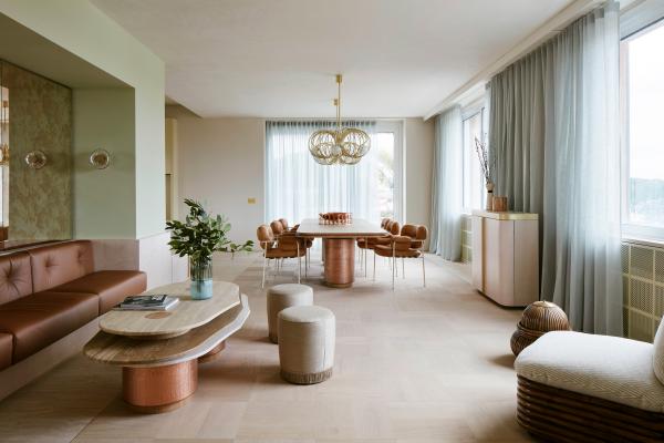 Cristina Celestino Studio’s reworking of a 1930s penthouse in Rome.