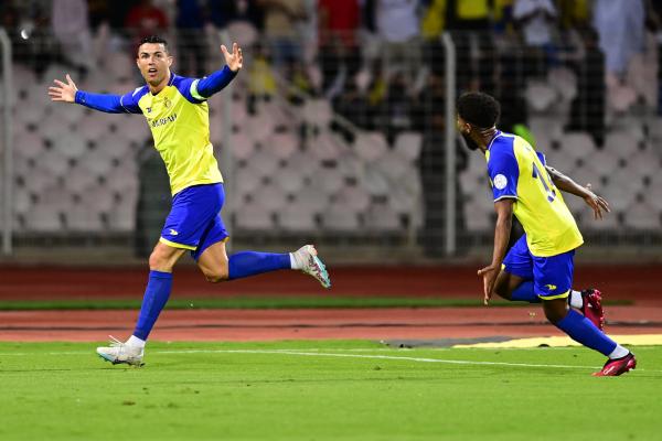 Cristiano Ronaldo playing for Al Nassr