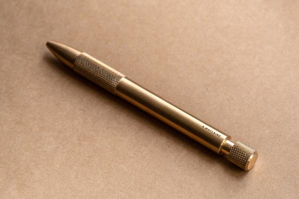 Wingback Brass Mechanical Pen