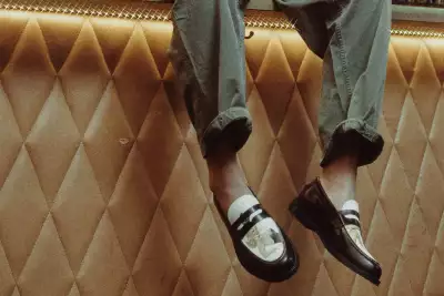 Luka Sabbat wearing Duke + Dexter x Playboy loafers