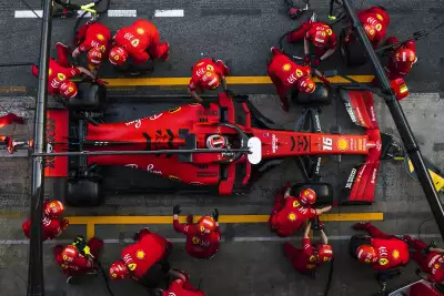 Ferrari Formula 1 team pit stop
