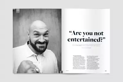 Tyson Fury in Square Mile magazine