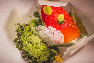 Tarleton Strawberries sweet cicely and cream cheese
