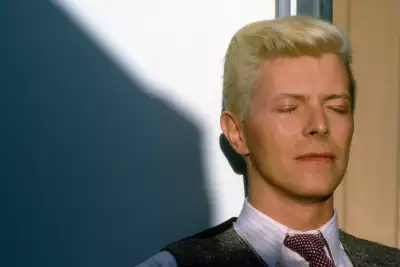 David Bowie backstage in Australia, 1983