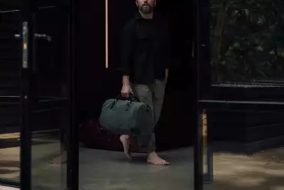 Bennett Winch bags with model