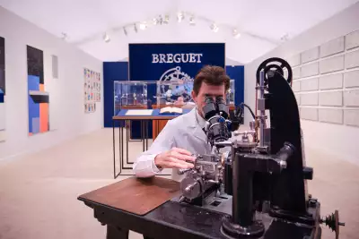 Breguet craftsman at Frieze London exhibition