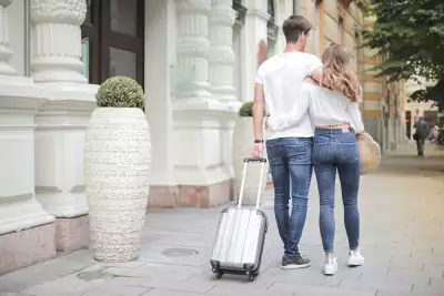 Couple travelling together