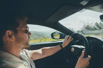 Nick Hendrix in the Ferrari Roma