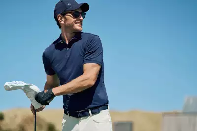 Model wearing Peter Millar