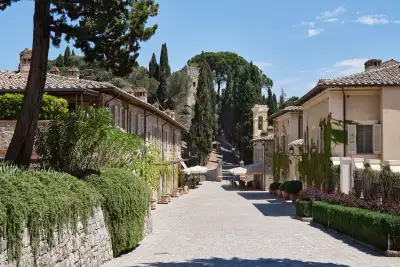 Rosewood Castiglion del Bosco resort, golf course and vineyard in Tuscany
