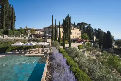 Rosewood Castiglion del Bosco resort, golf course and vineyard in Tuscany