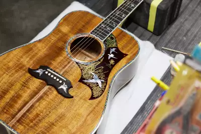 Gibson Custom Made to Measure Acoustic guitar being made