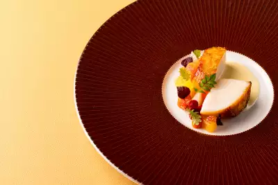 Bonheur by Matt Ab&eacute; signature dishes: Isle of Skye Scallop