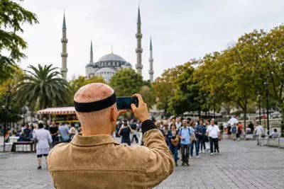 Man visiting Istanbul during a trip for a hair transplant in Turkey