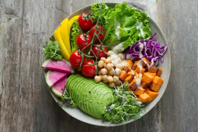 Healthy plate of food