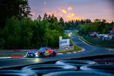 Max Verstappen taking on the legendary Nordschleife circuit at the N&uuml;rburgring 24 Hours