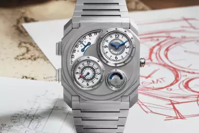 Bvlgari OCTO FINISSIMO DUAL TIME &times; VIANNEY HALTER